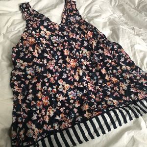 Vera Bradley Pajama Tank Top Cut Vines XL